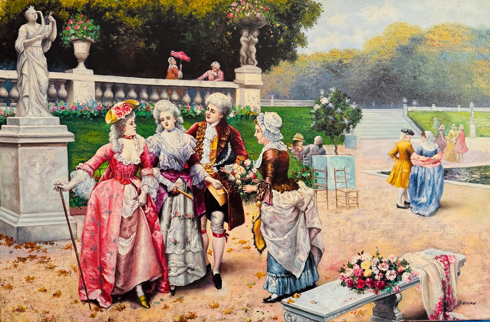 Xxe Siècle École Moderne - Huile Sur Toile – Image 1