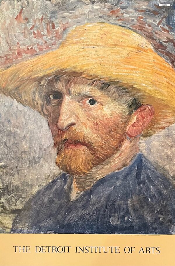 Autoportrait au Chapeau de Paille - Van Gogh Vincent