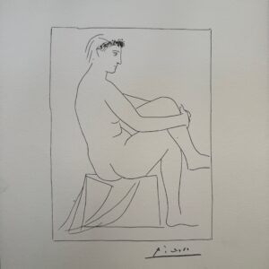Femme Nue Couronnée de Fleurs - Pablo Picasso