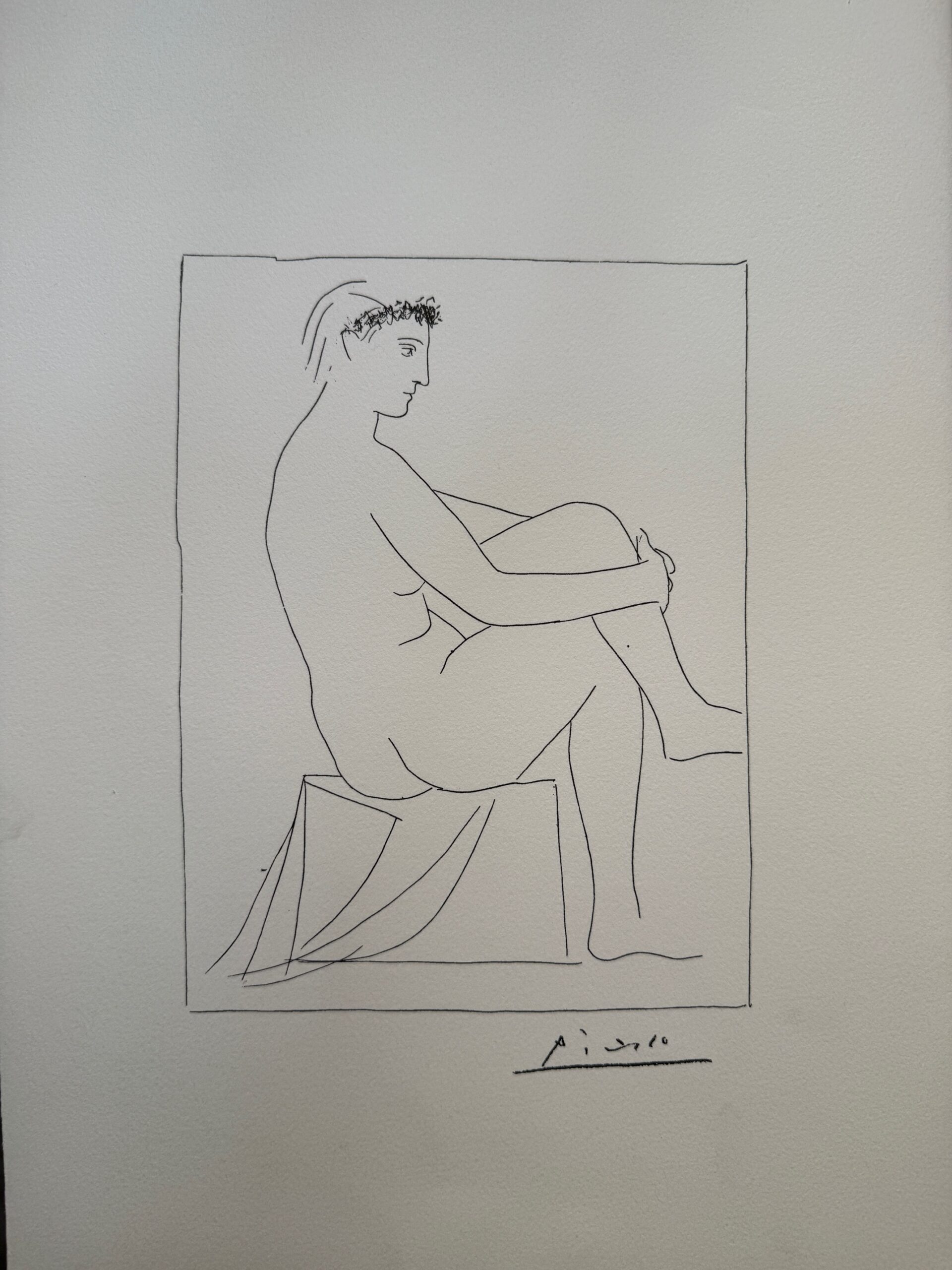 Femme Nue Couronnée de Fleurs - Pablo Picasso – Image 1