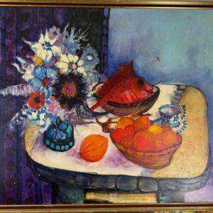 Nature Morte au Poissonet aux Oranges - L. Franck