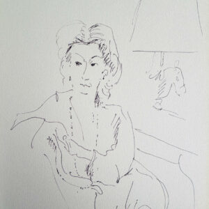 Portrait au Fauteuil - Andrée Regnier
