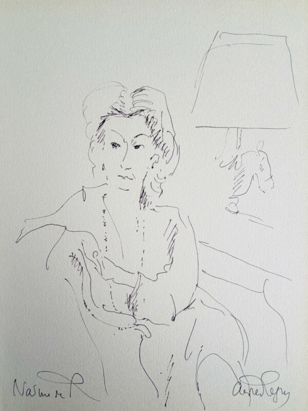Portrait au Fauteuil - Andrée Regnier