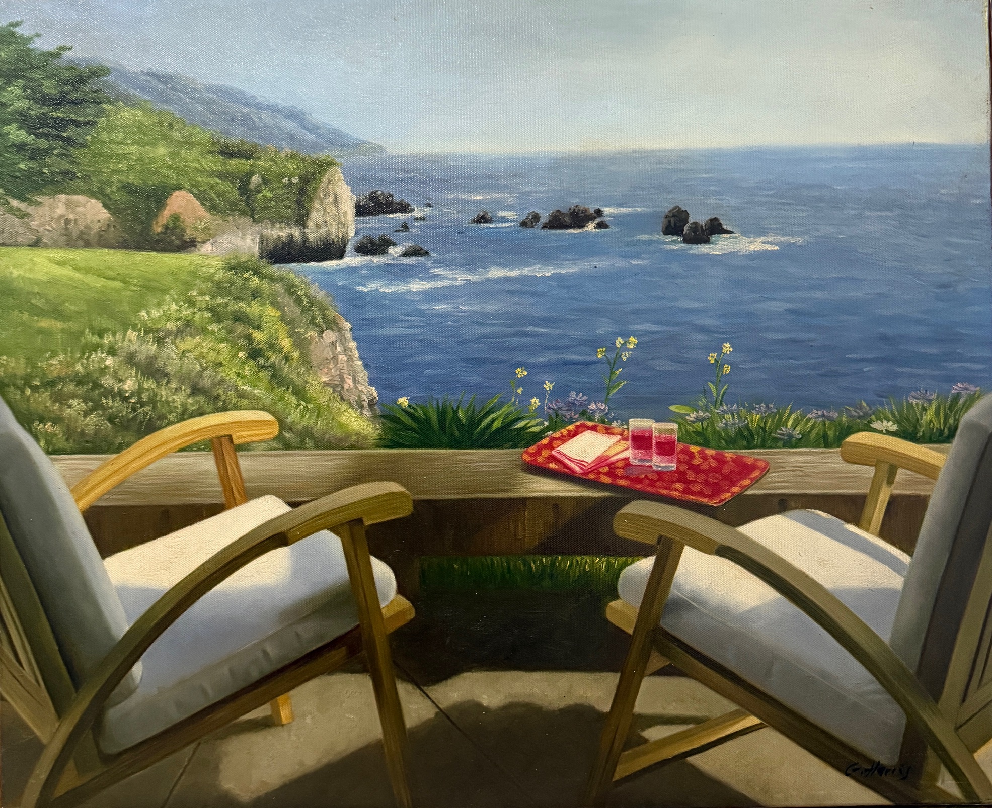Vue Panoramique sur la Mer - Ecole Française Xxe – Image 1