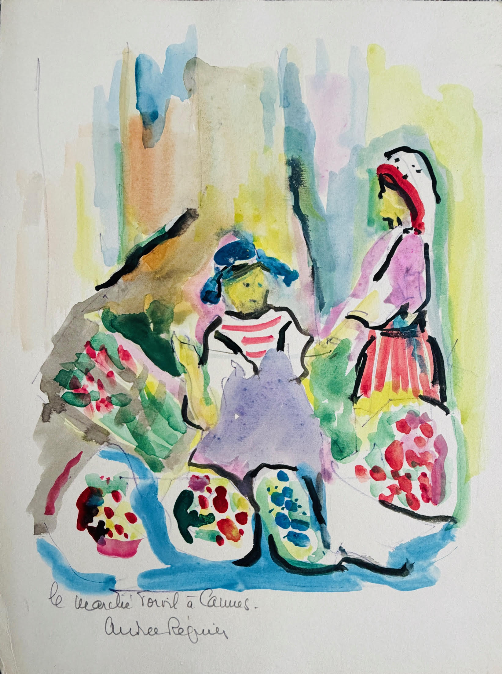 Composition aux Personnages - Andrée Regnier – Image 1