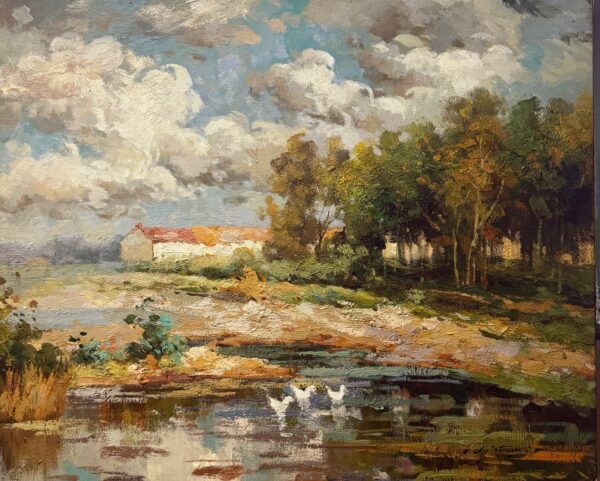 Rivière et Paysage Automnal - Francis Christaux  Xx