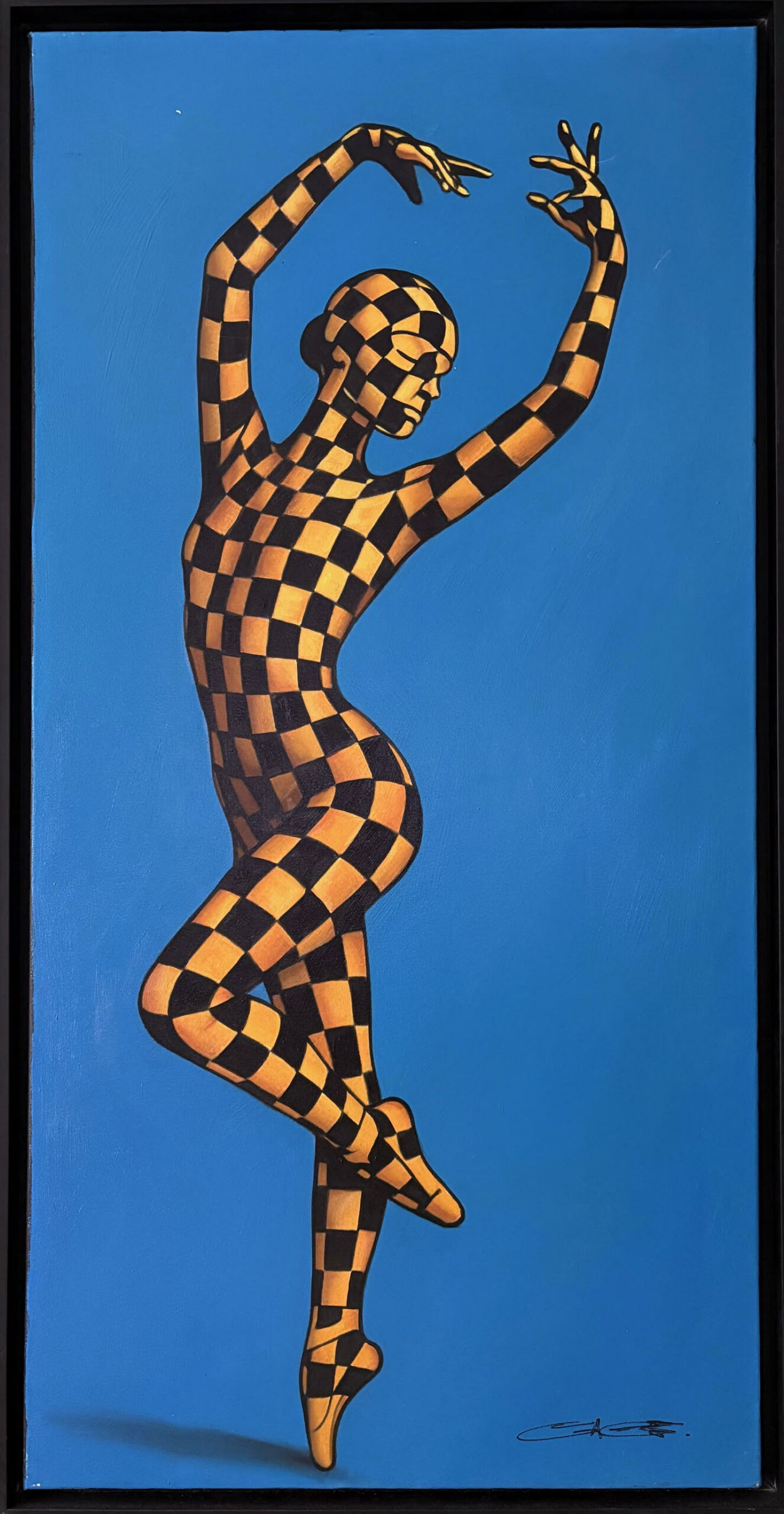 Figure Serpentine sur Fond Bleu - Jack Gage – Image 1