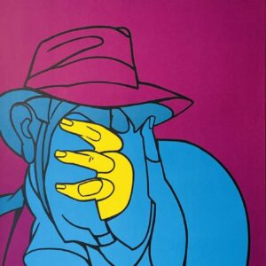 L'homme au Visage Bleu - Adami Valerio