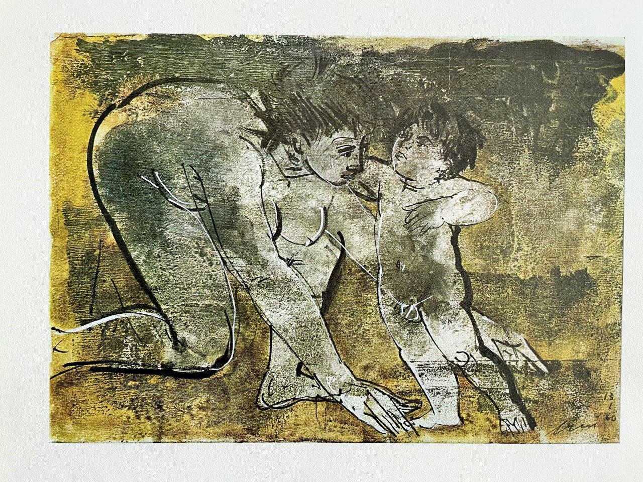 Mère Jouant avec un Enfant - Hans Erni – Image 1