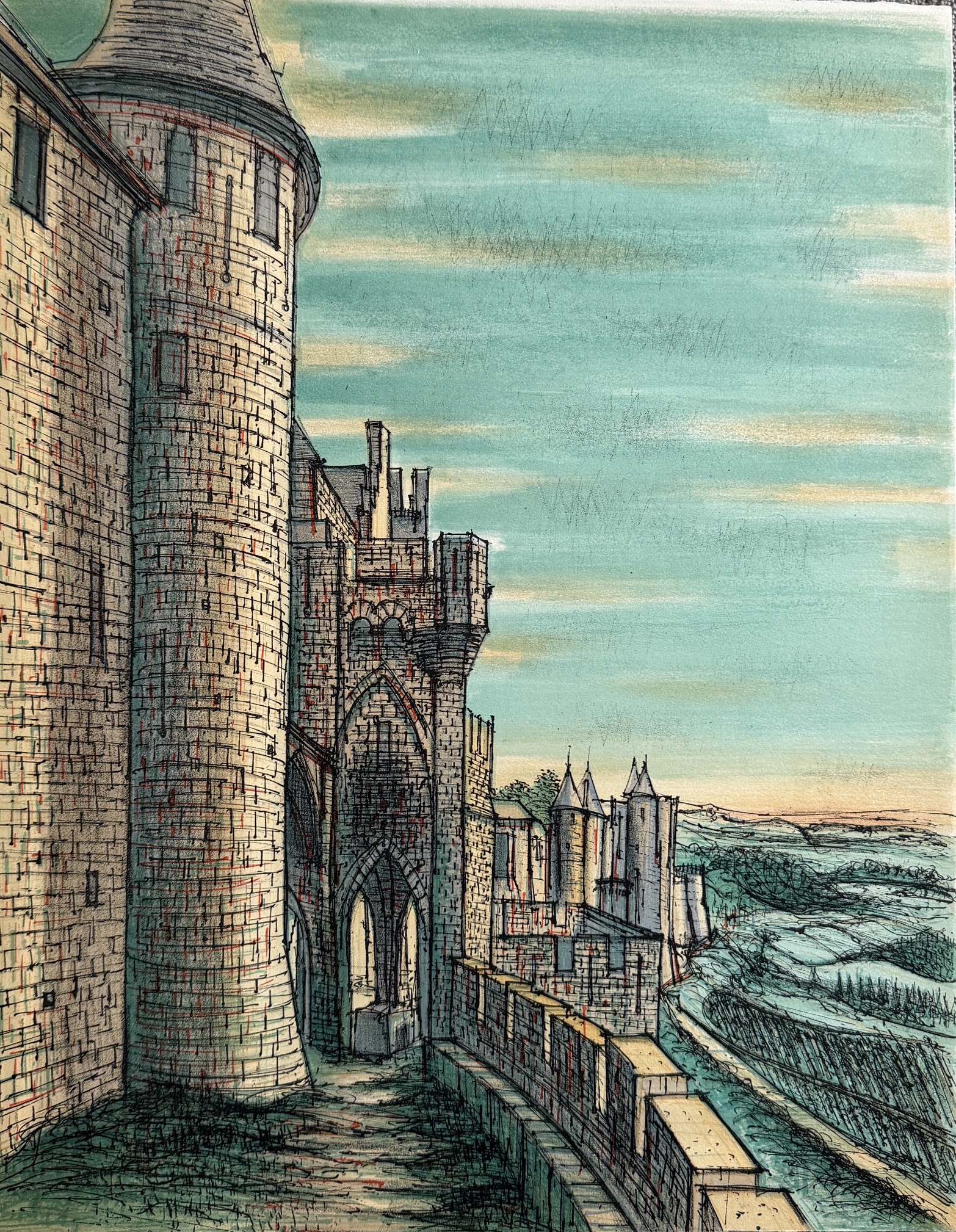 Le Château des Hauteurs - Jean Carzou – Image 1