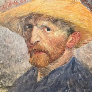 Autoportrait au Chapeau de Paille - Vincent Van Gogh