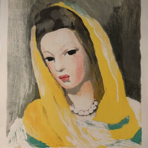 Femme au Foulard Jaune - Marie Laurencin