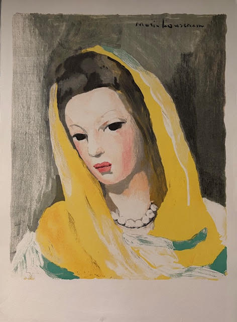 Femme au Foulard Jaune - Marie Laurencin