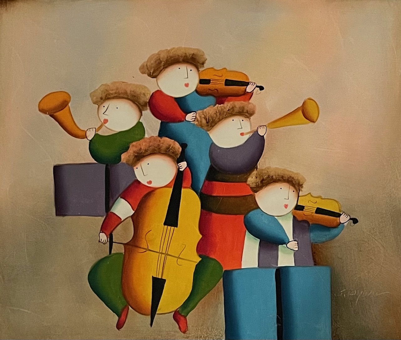 Les Petits Musiciens - 20E Eeuw Ecole Moderne – Image 1