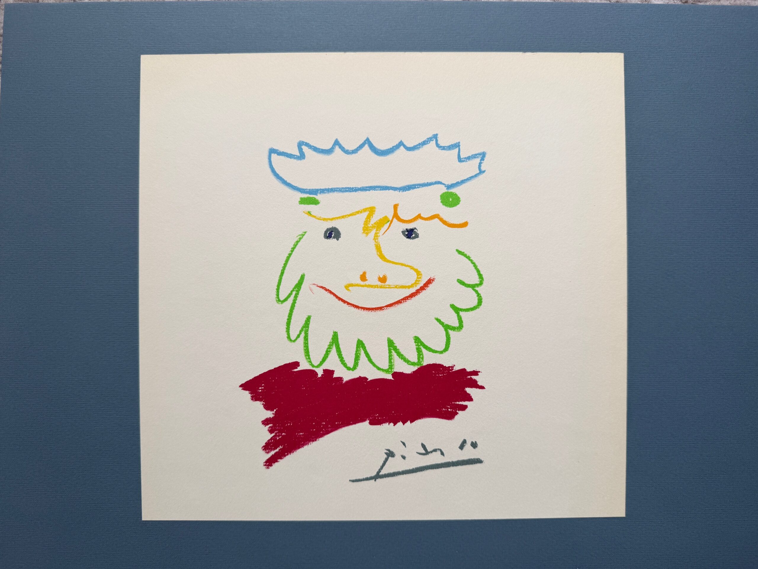 Bonhomme au Chapeau Bleu - Pablo Picasso – Image 1