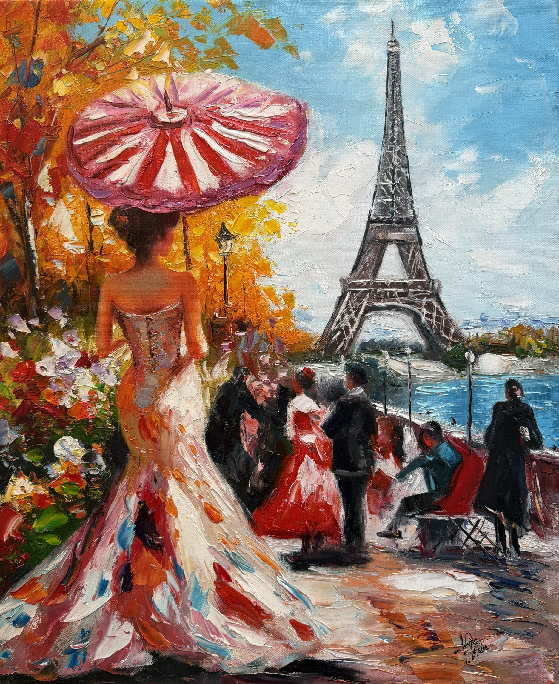 Scène Parisienne Festive - Vladimir Petrov – Image 1