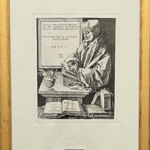 Portrait D'erasme Ecrivant Debout - Albrecht Dürer