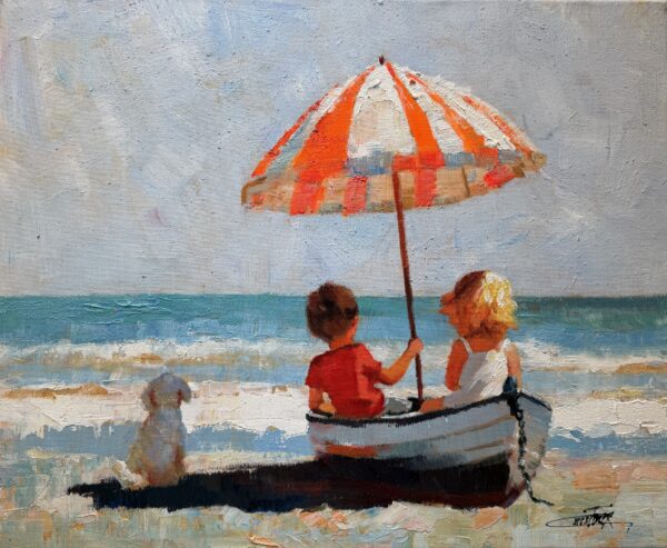 Au Bord de Plage - Francis Cristaux