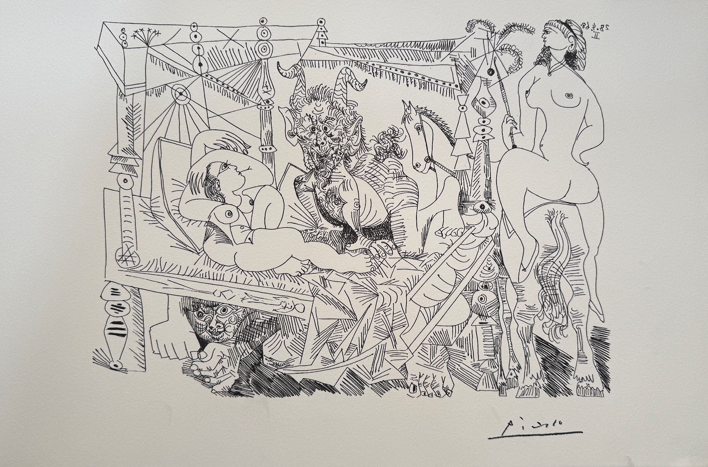 Fantaisie dans le Genre du Rêve de Füssli - Pablo Picasso – Image 1