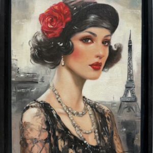 Portrait de Femme Élégante au Chapeau - Vladimir Petrov