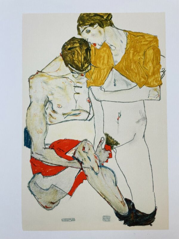Lovers 1913 - Egon Schiele