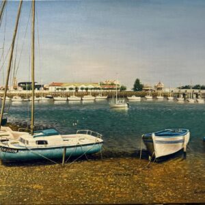 Bateaux Amarrés au Port - Ecole Française Xxe