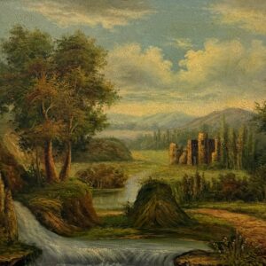 Paysage À L’arbre Solitaire - Xxe Siècle École Française