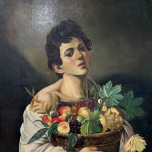 Jeune au Panier de Fruits - 20E Eeuw Ecole Moderne