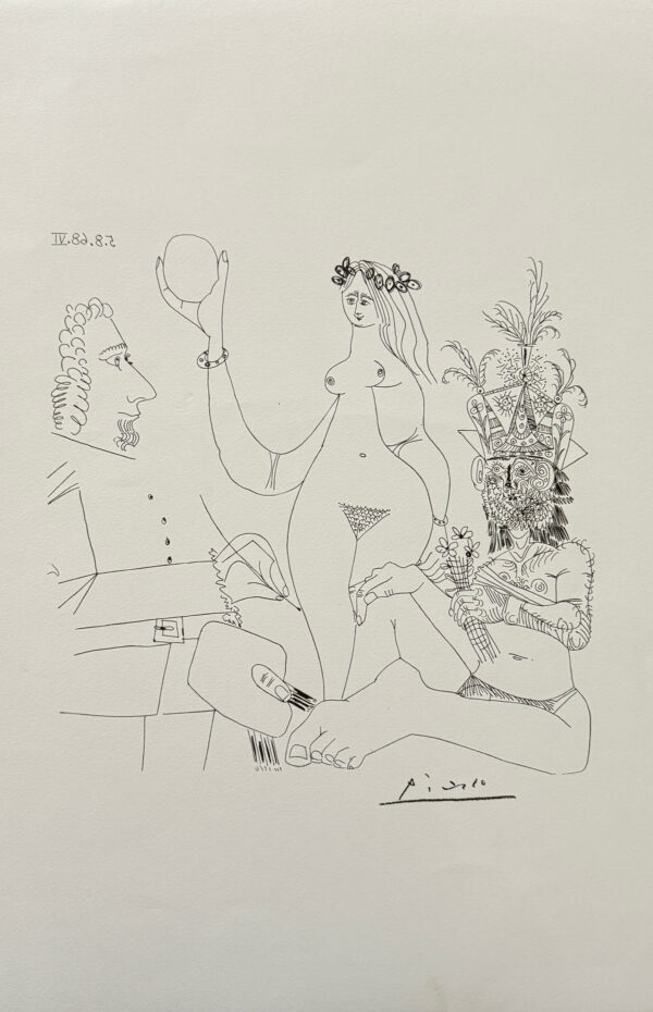 Peintre Devant une Trois Graces, 1968 - Pablo Picasso