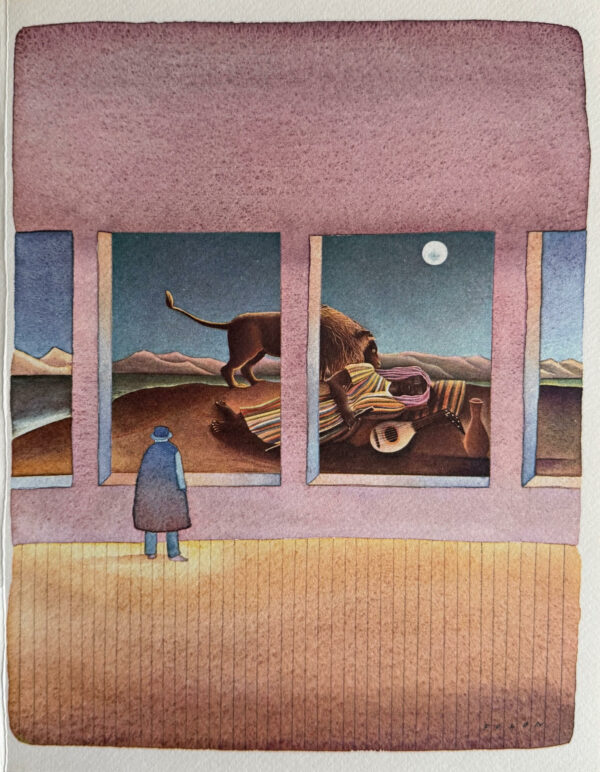 Jean-Michel Folon - Lithographie