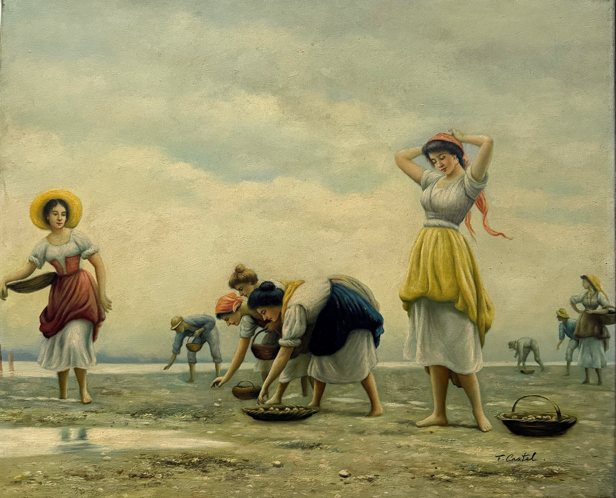 Enfants Jouant sur la Plage - Franck Castel – Image 1