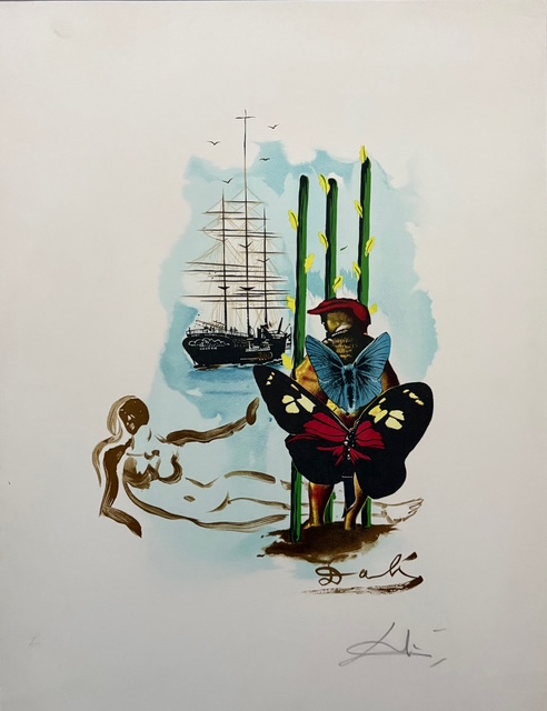 Le Peintre aux Papillons - Salvador Dali