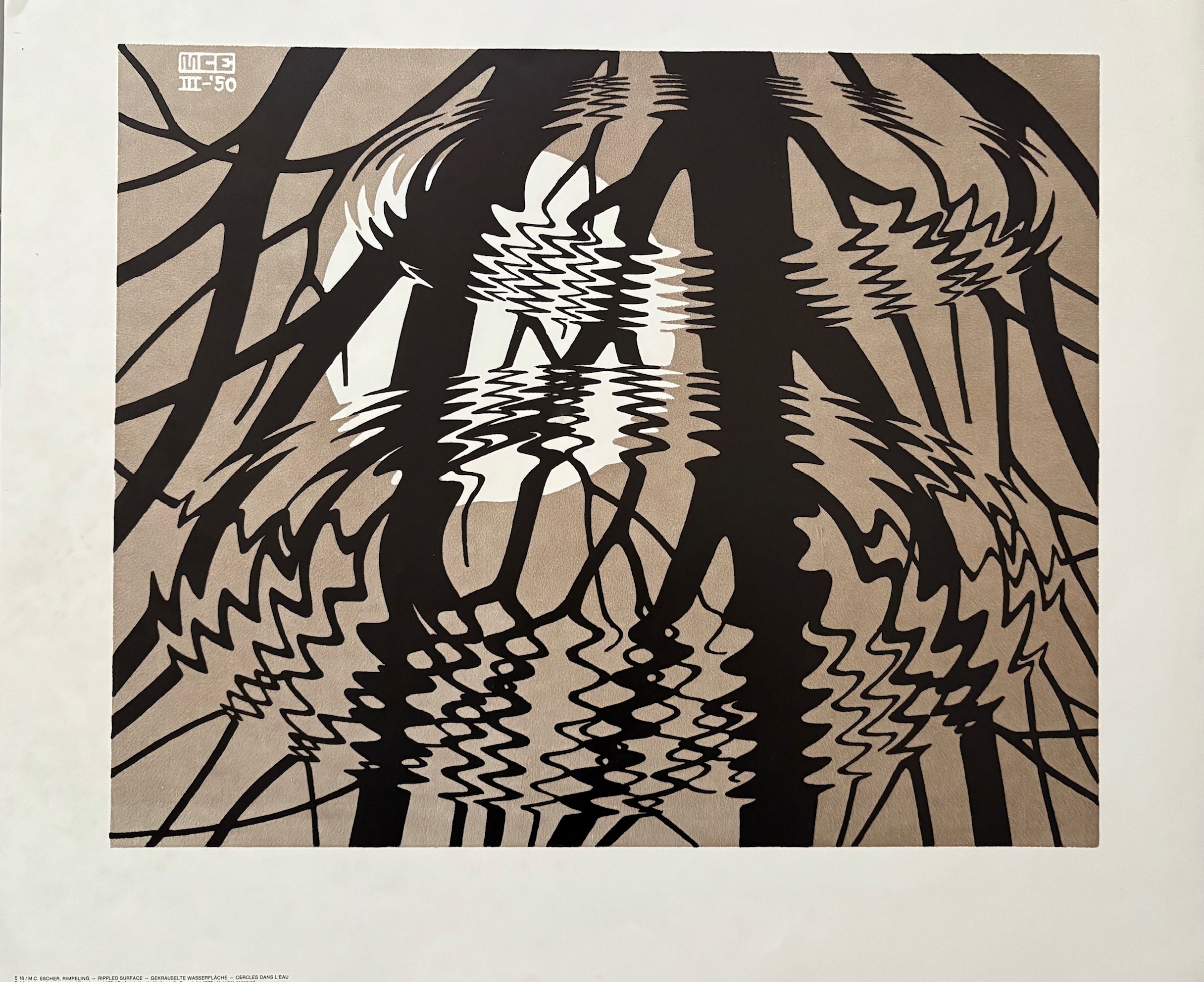 Cercles dans L’eau - Maurits Cornelis Escher – Image 1