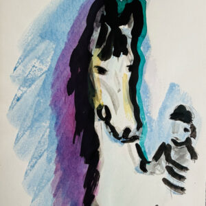 Cheval et Cavalier - Andrée Regnier