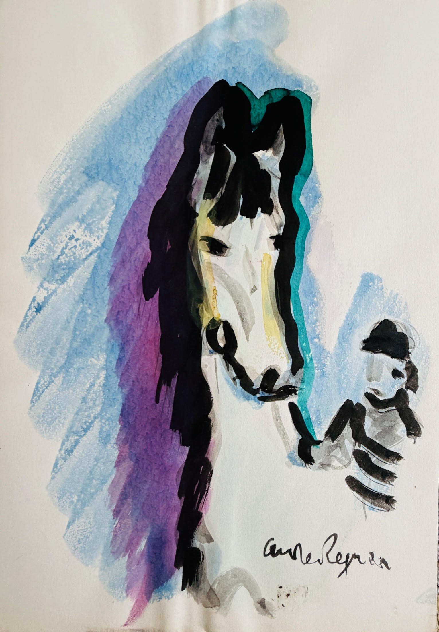 Cheval et Cavalier - Andrée Regnier – Image 1