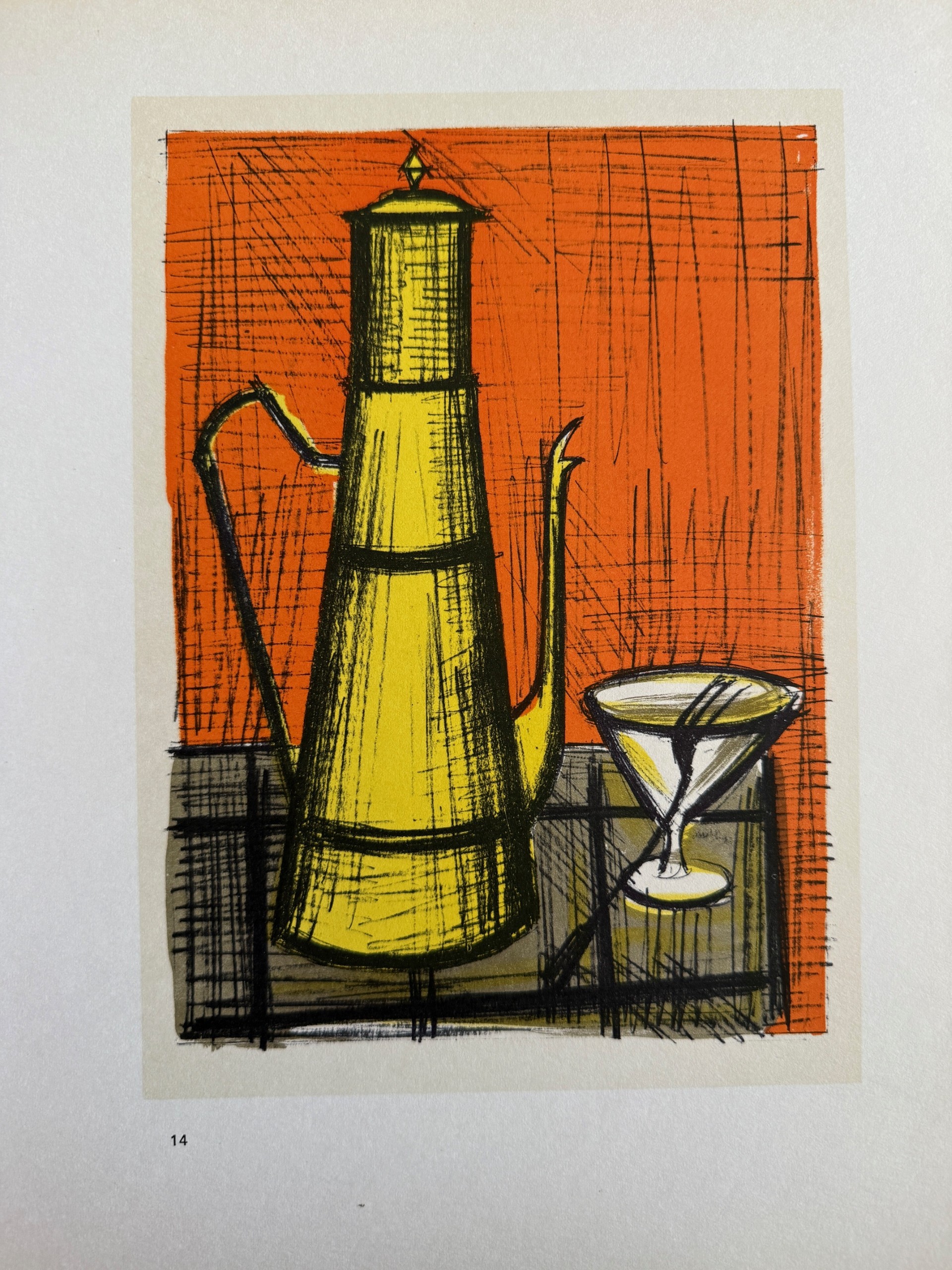 Nature Morte avec une Cafetiere 1967 - Bernard Buffet – Image 1
