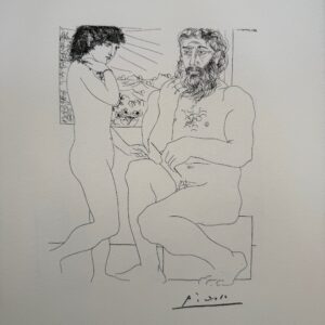 Sculpteur et Modèle Debout - Pablo Picasso