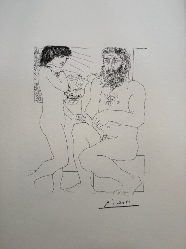 Sculpteur et Modèle Debout - Pablo Picasso