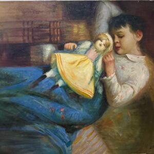 Enfants Jouant A la Poupee - Samuel Smills