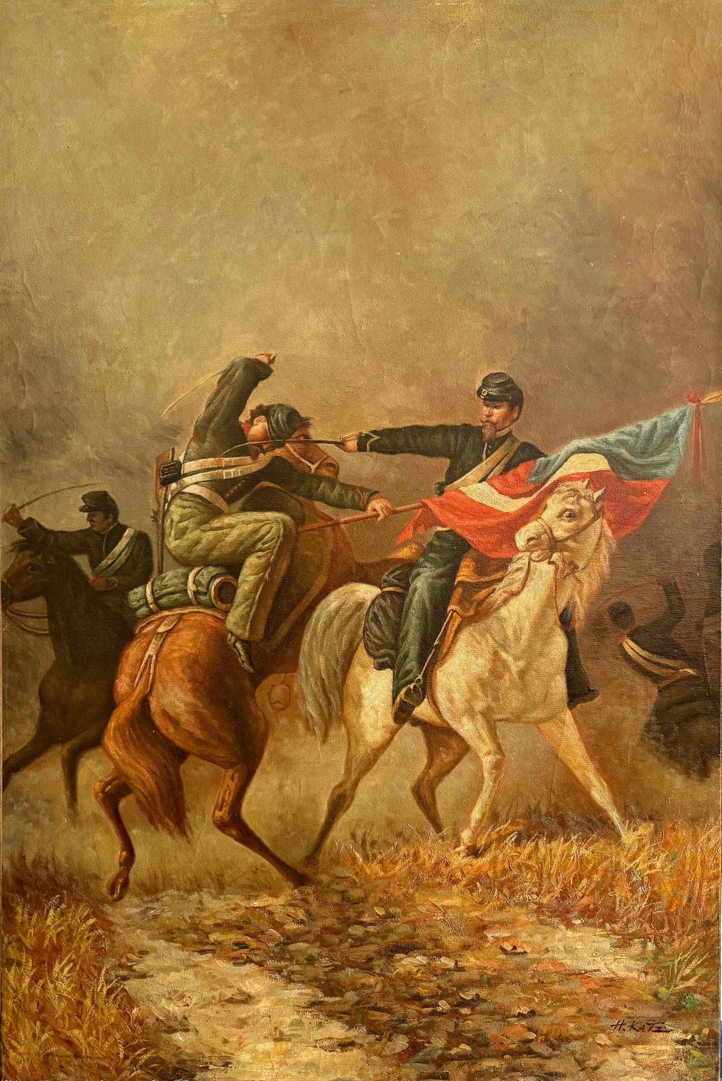 Cavaliers dans la Poussière du Jour - Xxe Siècle École Moderne – Image 1