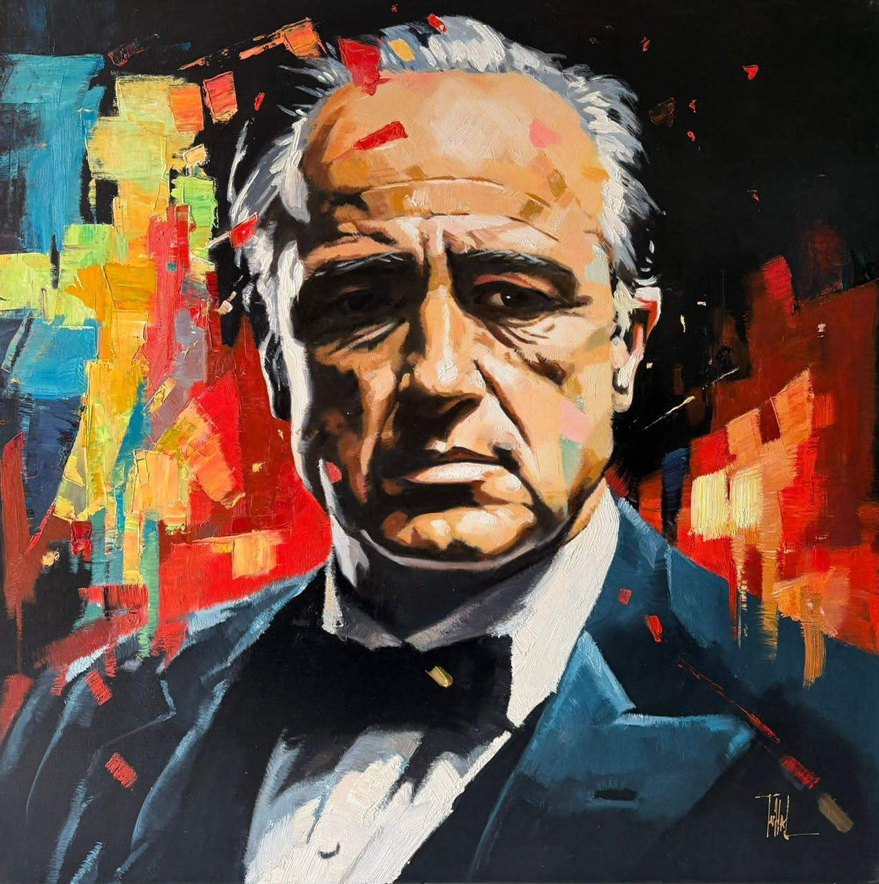 Portrait D’un Homme au Regard de Feu - Loïc Tuhal – Image 1