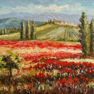 Coquelicots À Perte de Vue - Xxe Siècle École Moderne