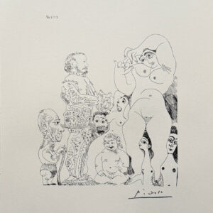 Autoportrait À la Canne, avec Comédien, Amour Replet et Femmes - Pablo Picasso
