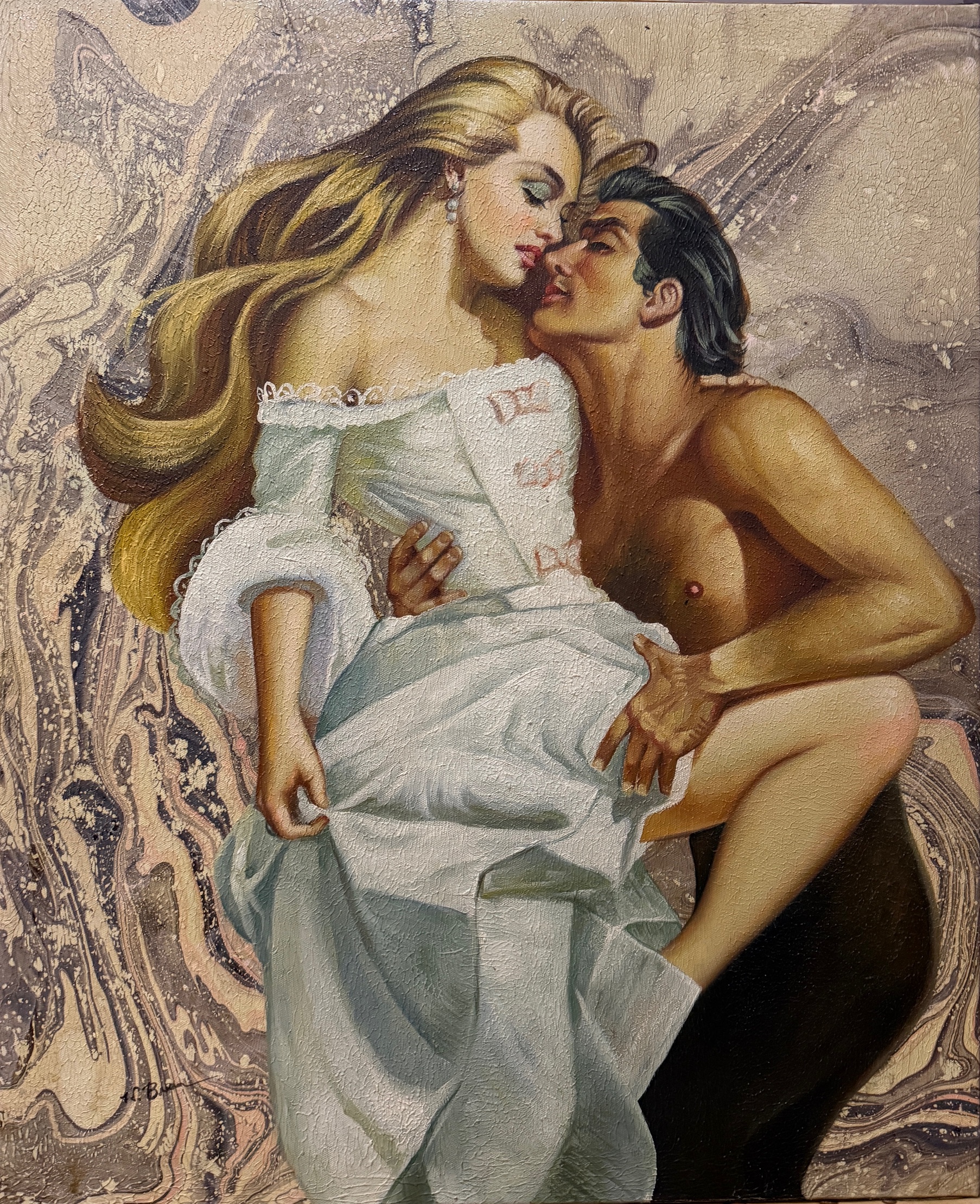 Scène Mythologique de Couple - Xxe Siècle École Française – Image 1