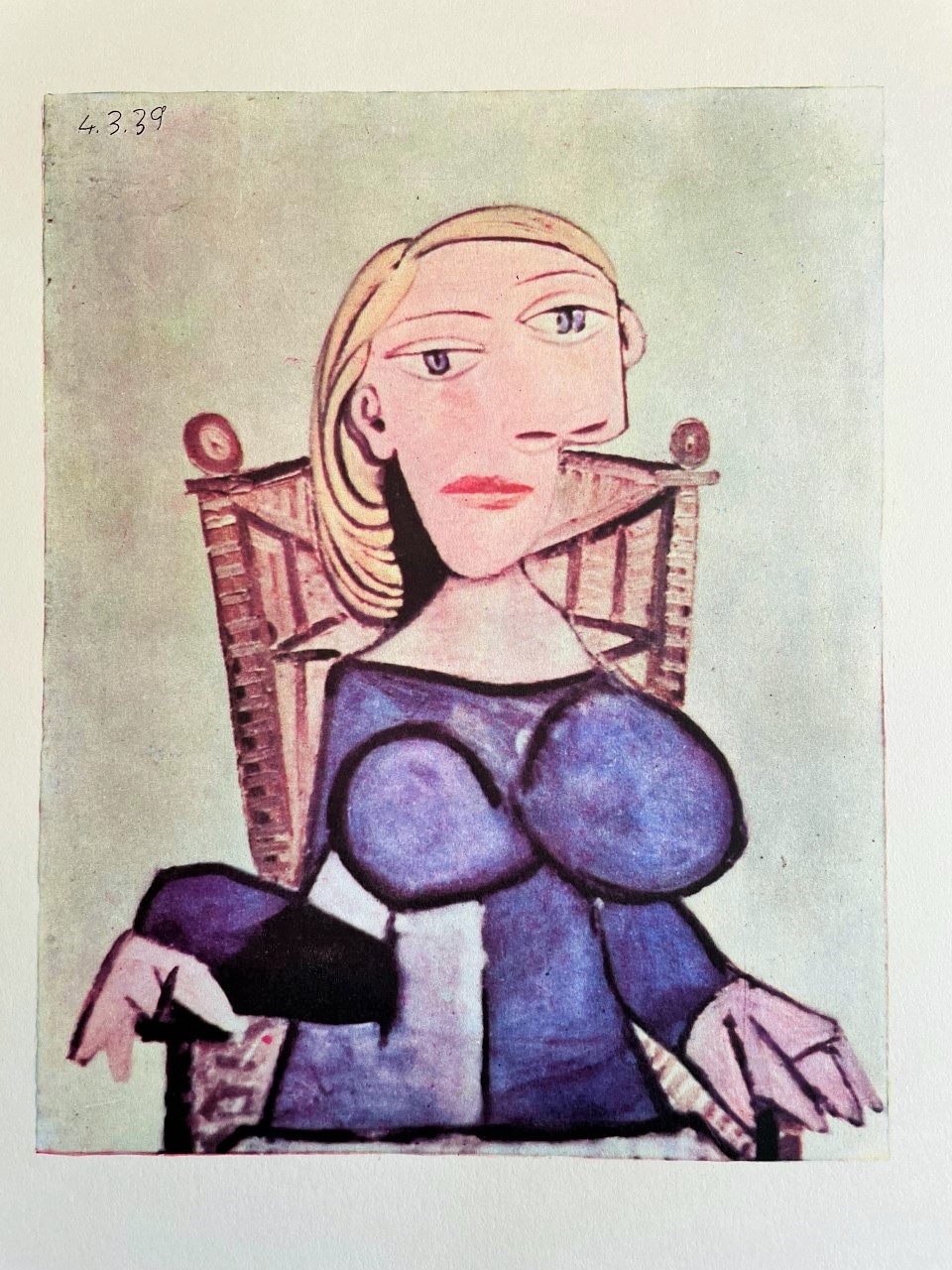 Femme Blonde au Fauteuil - Pablo Picasso – Image 1