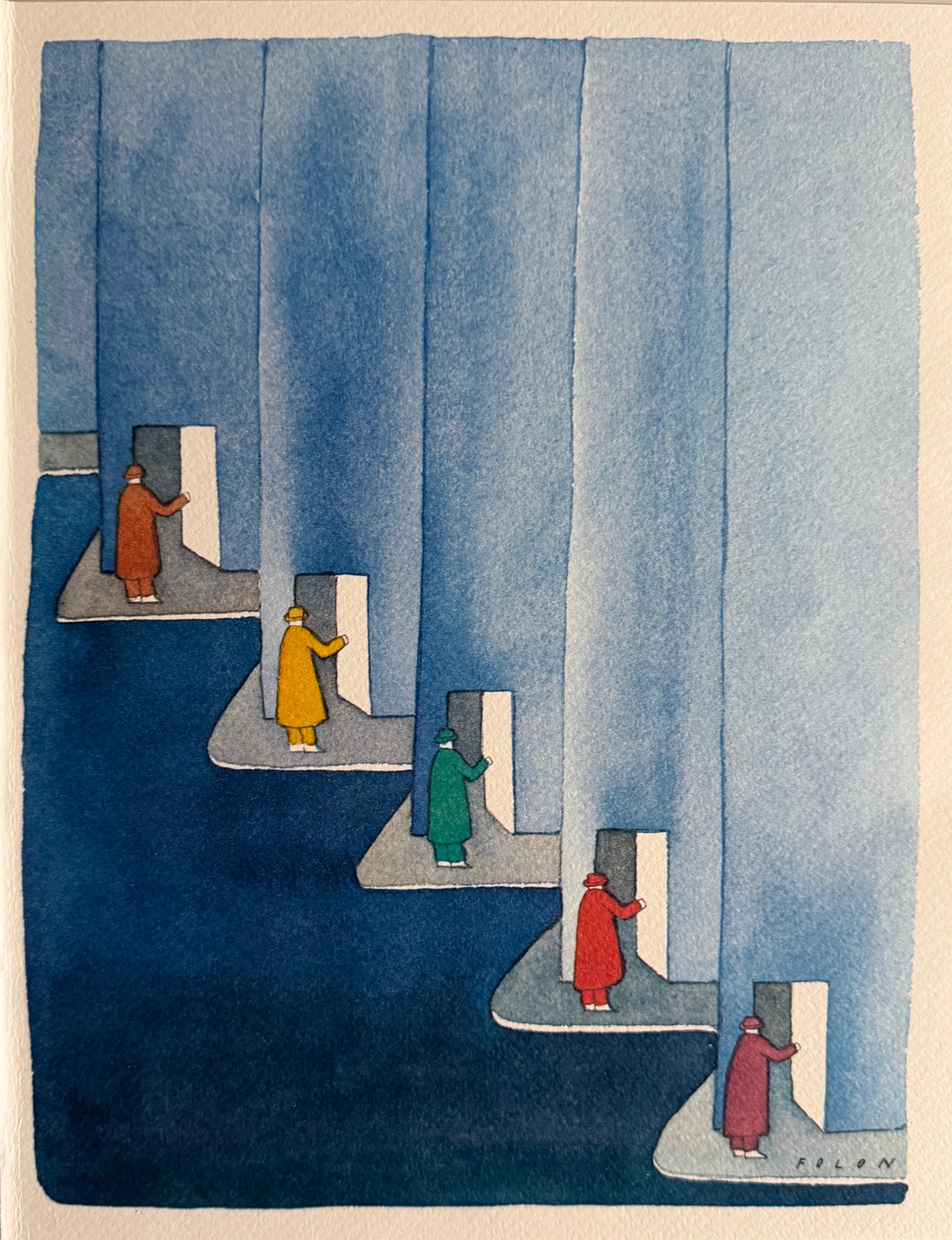 Pays des Sosies - Jean-Michel Folon – Image 1