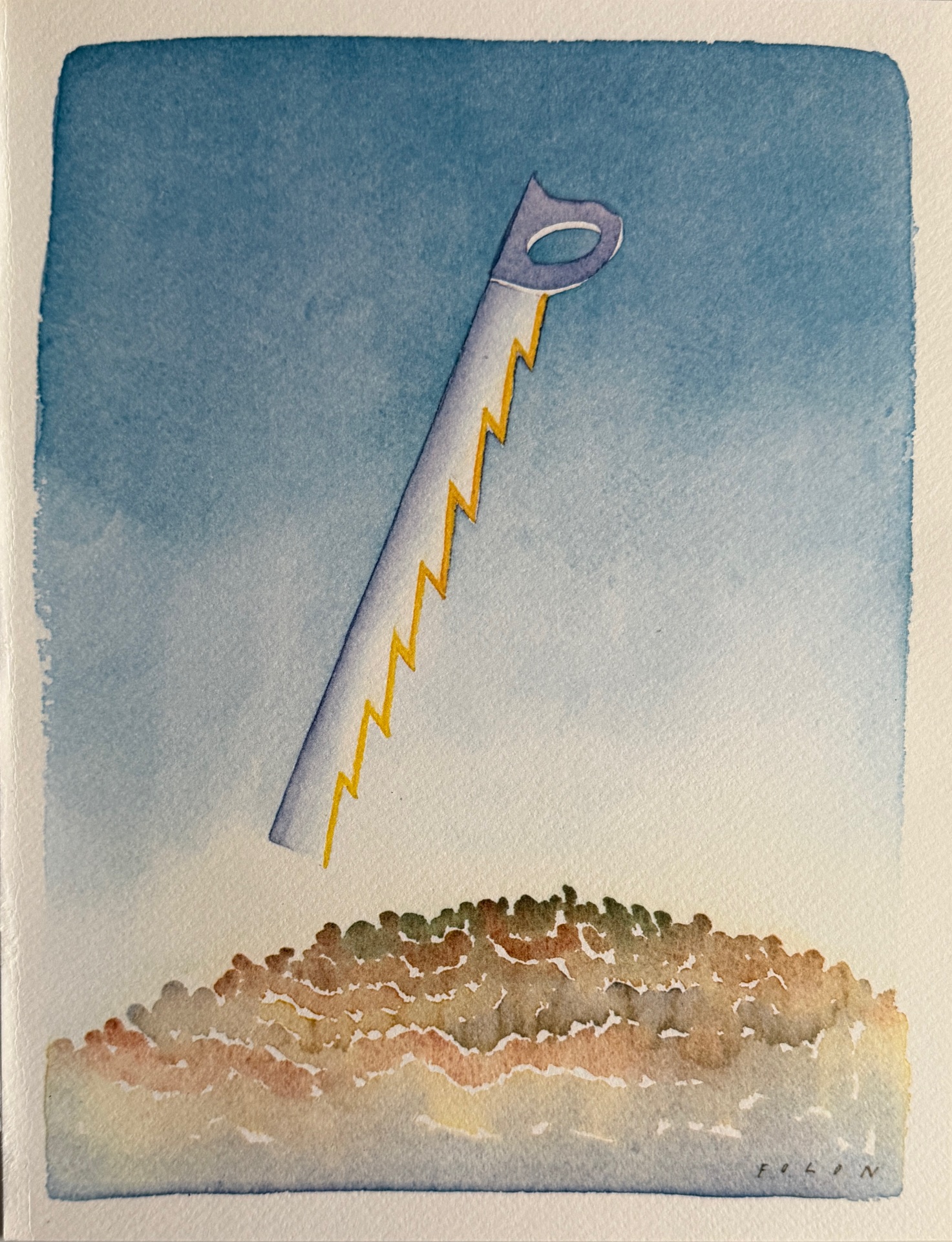 Orage - Jean-Michel Folon – Image 1