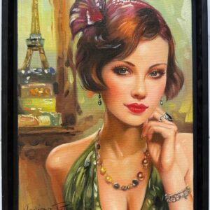 Portrait de Femme au Regard Intense - Vladimir Petrov