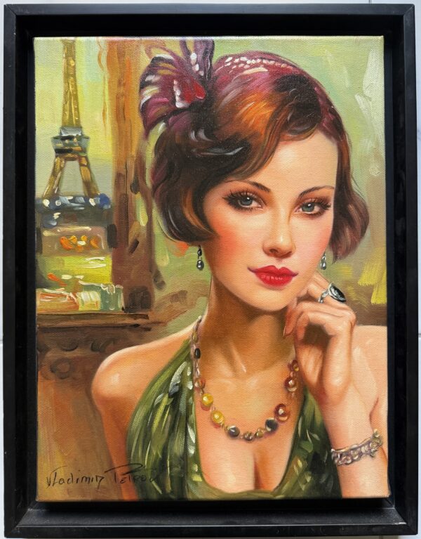 Portrait de Femme au Regard Intense - Vladimir Petrov