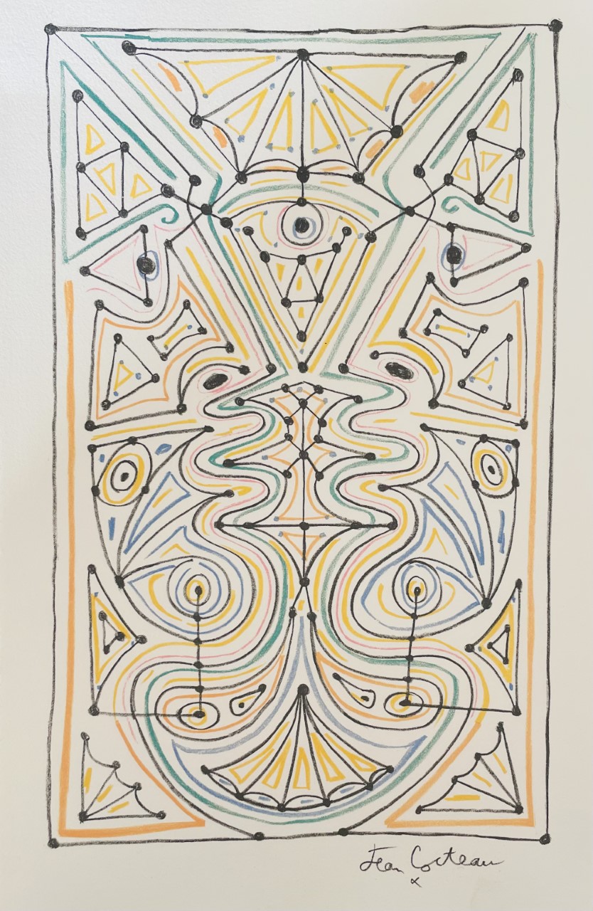 Composition Geometrique Ii - Jean Cocteau – Image 1